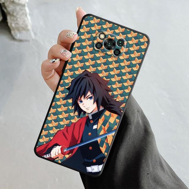 Case For Xiaomi Poco X3 Nfc X4pro M3 C40 For Mi 12 11 10 10t 8 Note10 Lite 11ultra 11t Pro F1 Cartoon Anime Demon Slayer Nezuko