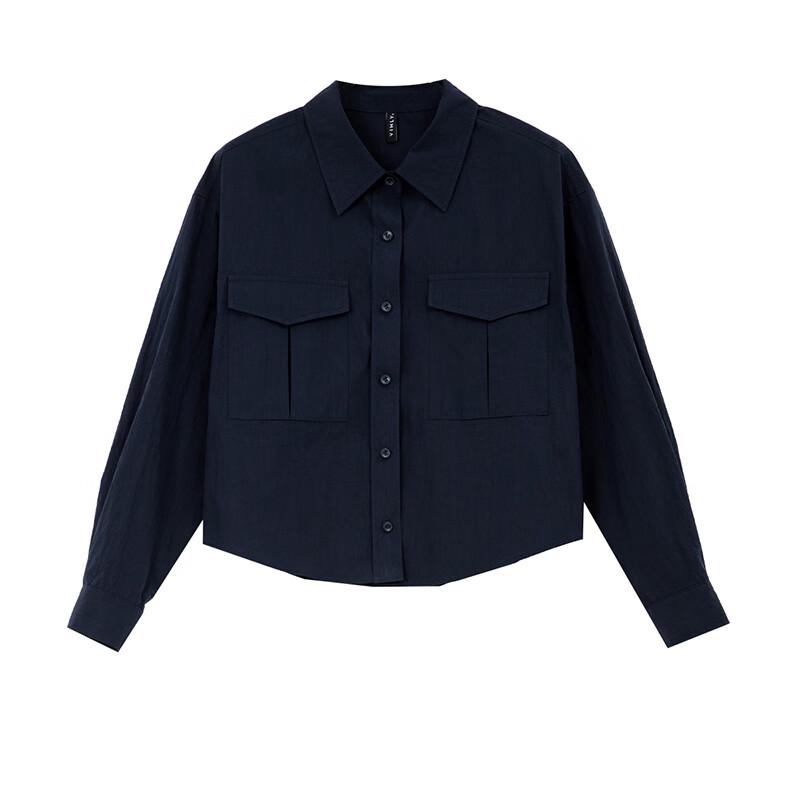 Fanximan Women's French Style Long-Sleeve Casual Shirt