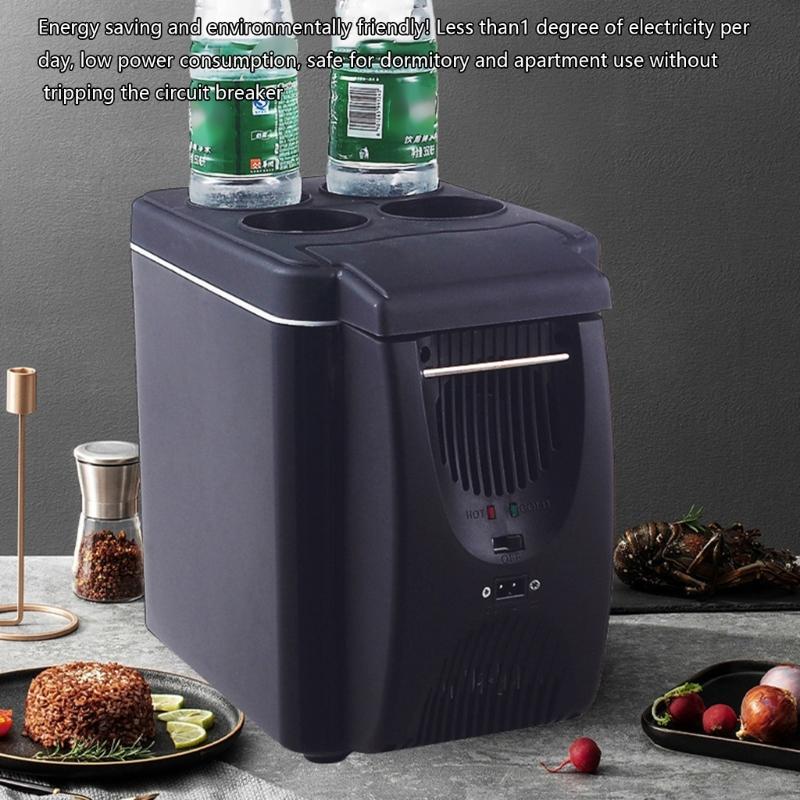 6L Travel Car Refrigerator Featuring Cooling And Heating Function Ideal For Camping And Road Trips
