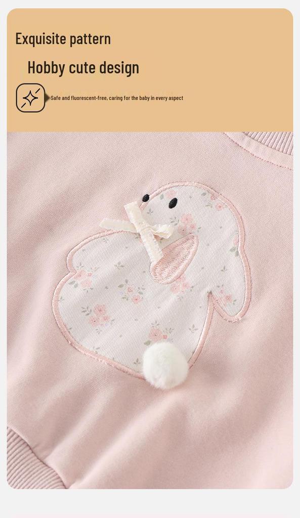 Korean-Style Long Sleeve Overalls Set for Newborns & Toddlers - Unisex, Super Cute 2026 Design
