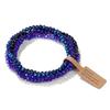 Set da 4 Pezzi Braccialetti Elastici con Perline di Cristallo Lucido Bohemien Facettati Colorati Braccialetti con Perline di Vetro di Cristallo Set di Braccialetti per Donne
