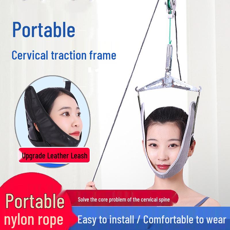 Cervical Traction Neck Frame Corrector, Door Hanging Neck Stretcher for Home and Hospital Use