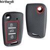 Silicone Car Key Case Cover For Skoda Rapid Octavia Kodiaq Fabia Seat Ibiza Leon Ateca For VW POLO Tiguan Touran T6.1 TSI Golf 7