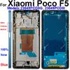 Mittelrahmen Gehäuse für Xiaomi Poco F5 Poco F5 Mittelrahmen Halter Abdeckung mit Linsenrahmen Lautstärketaste Ersatz Reparaturteile