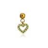 Luxury Junk Charms 316l 18k Stainless Steel Luxury Customize Heart Bracelet Charm for Jewelry Making
