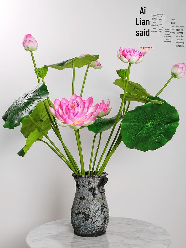 Fiori e Foglie di Loto Artificiali: Decorazione Laghetto di Loto