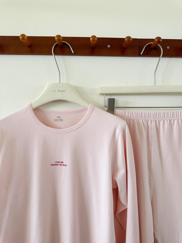 Teen Big Kid Autumn Pajamas - Solid Color, Unisex, Soft Lycra, Xinjiang Cotton, Comfortable & Skin-Friendly