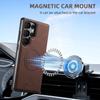 EUCAGR Luksus Kunstskinn Telefondeksel Magnet Trådløs Lading Frostet Følelse For Samsung Galaxy S25Ultra S24Plus S23 S22 Note20