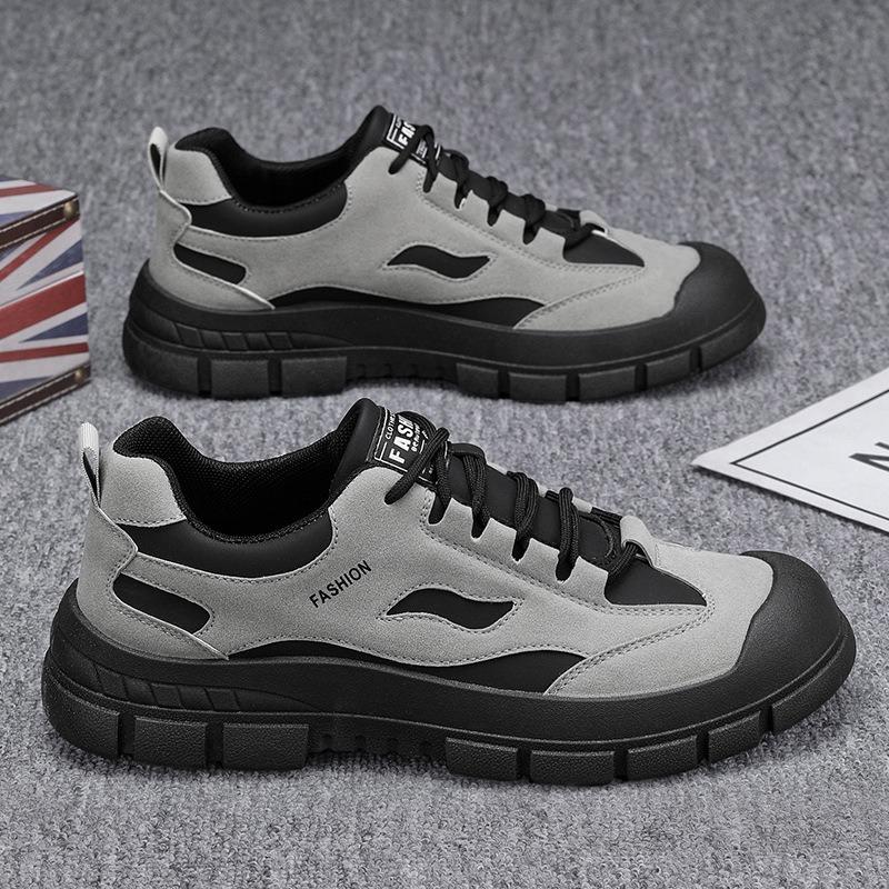 Fashion Men Work&Safty Shoes Casual Sneakers Outdoor No-Slip Comfortable Thick Bottom Training Shoes Men Vulcanized Shoe Zapatos Hombre