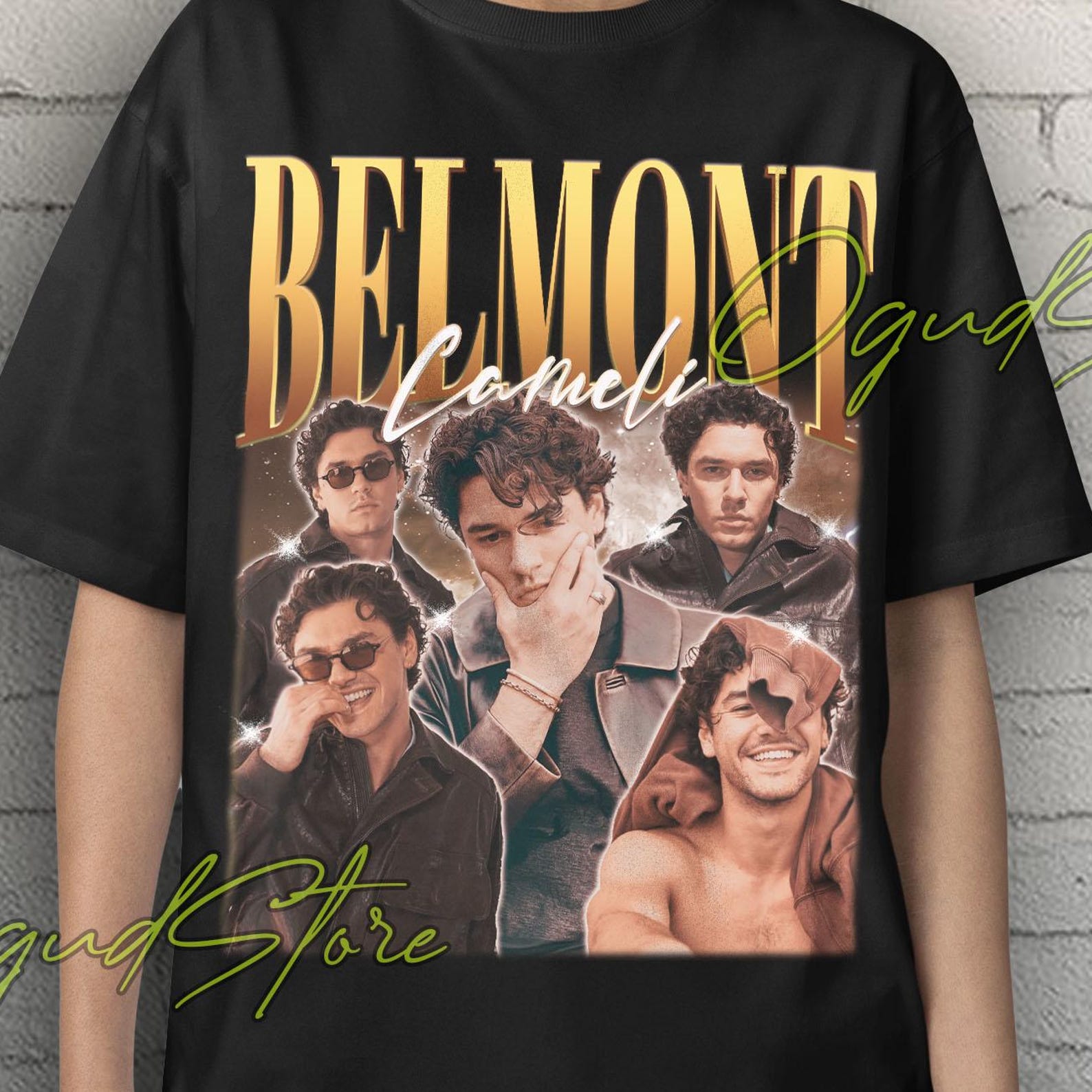 Belmont Cameli Collage T-Shirt, Belmont Cameli Retro Tee, Belmont Cameli Apparel, Belmont Cameli Film Shirt, Belmont Cameli Sweatshirt 3XL