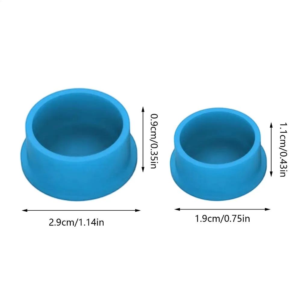 6PCS Peptide Vial Caps 3/5ml Glass Vials Bottles Silicone Reusable Seals Covers For Vials Holder Box Storage Accessories