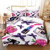 Nordic Cosmetic Fashion Girl Perfume Bedding Set Luxury Duvet Cover 200x200 Pink Bed Linen Bedclothes NO Sheet