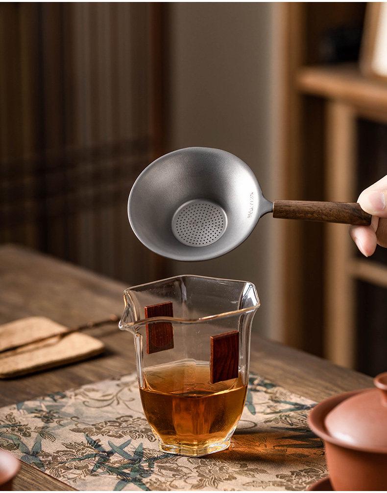 Pure Titanium Tea Strainer & Infuser for Gongfu Tea Ceremony