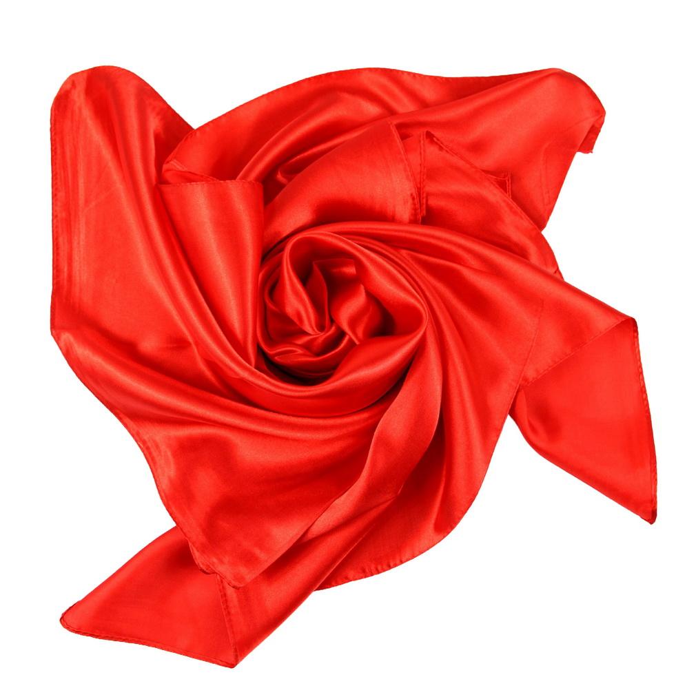 90x90cm Solid Color Satin Silk Scarf 100% Polyester Large Square Neck Scarves for Women