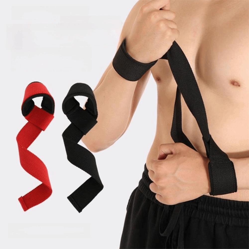 Adjustable Weightlifting Wrist Straps Non-slip Added Friction Strength Training Straps Comfortable Padded Sports Grip Band