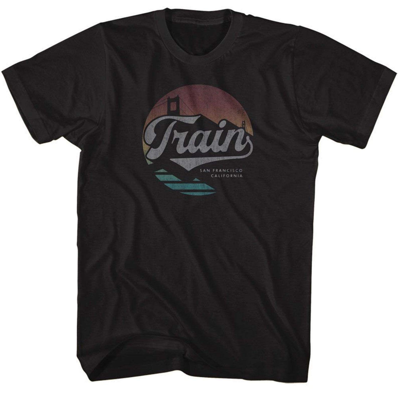 Train San Francisco Cali Black T-Shirt 2XL