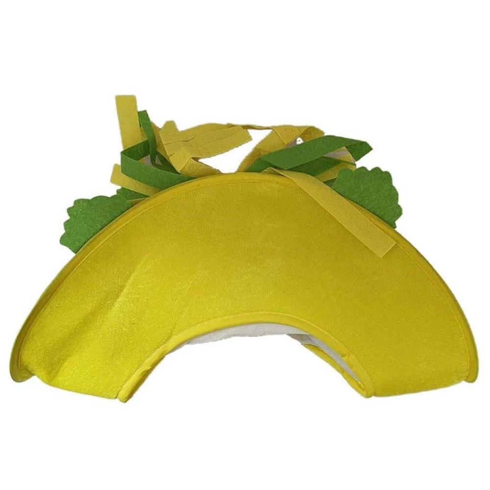 Friends Halloween French Fries Hat Cloth Personalized Taco Hair Hoop Yellow Sombrero Creative Pizza Hat Men