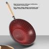 KOBACH Iron Wok, Uncoated Frying Pan, Pure Iron Cooking Pan, Compatible with Induction And Gas Stoves, Cookware, 32cm