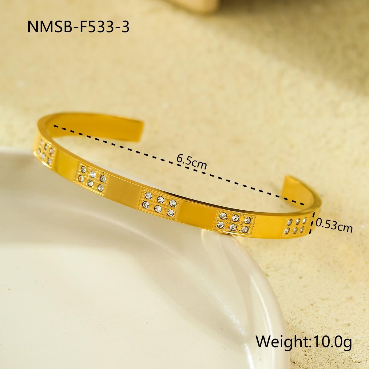 GEMCHIC Women s Titanium Steel Open Cuff Bracelet with Round Zircon Geometric Design Octopus Marine Series