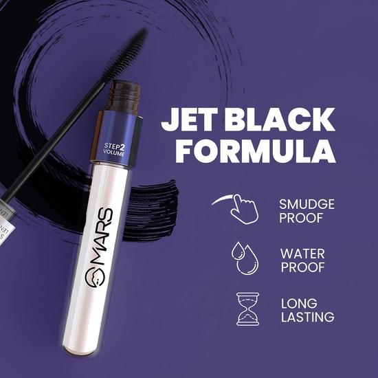 MARS Double Trouble Mascara Volumizzante e Allungante | Mascara 2 in 1 per donna | Di lunga durata (15 ml) (Nero)