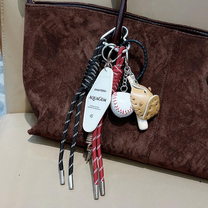Yogodlns Elegant Baseball Bags Pendant Stylish Bag Accessory For Women Woven Rope Handbag Hanging Bags Accessories Spare Parts for Bags