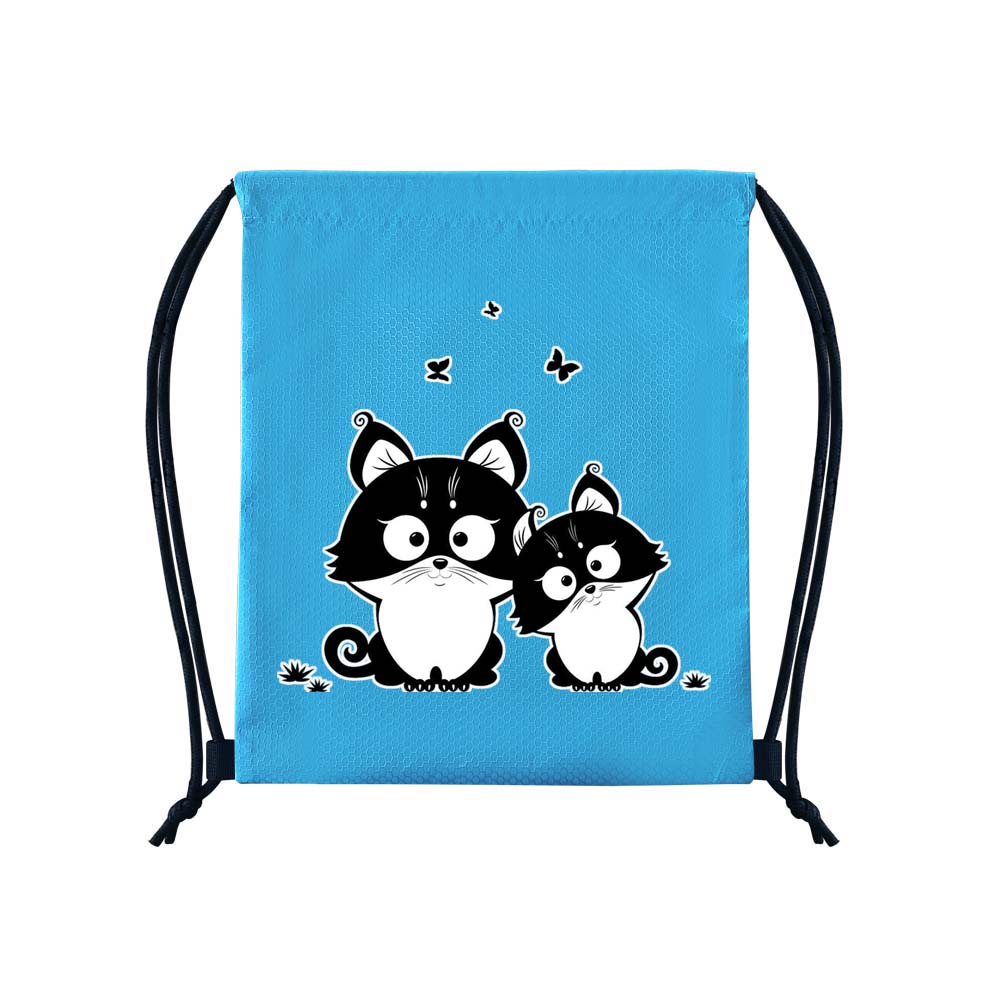 Şık ve Hafif 34cm*40.5cm Dacron İpli Sırt Çantası Outdoor Sırt Çantası Bisiklet Sırt Çantası Spor Salonu Saklama Çantası