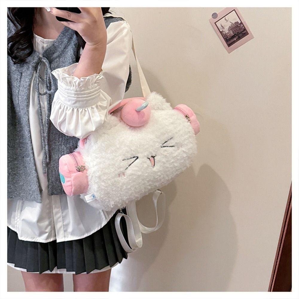 Large Capacity Anime Shoulder Bag Trendy Shoulder Bag Fashion Plush Doll Crossbody Ba  Students
