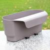 Home Space Saving Hanging Flower Pot with Water Reservoir for Indoor Outdoor Use