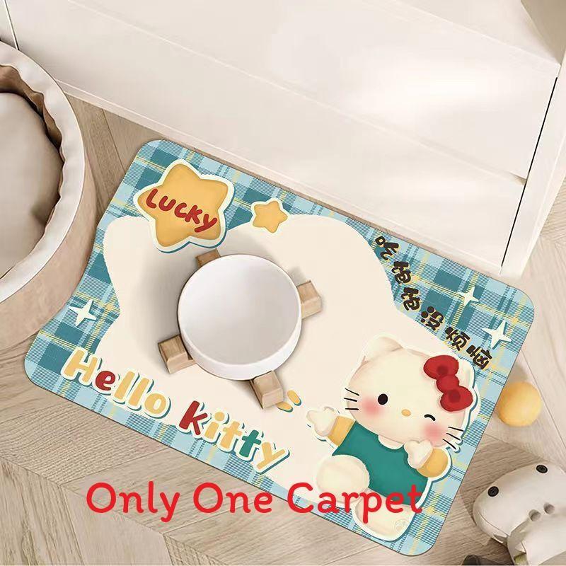 Cute Animal Silicone Diatomite Spillproof Pet Feeding Mat For Dining And Feeding