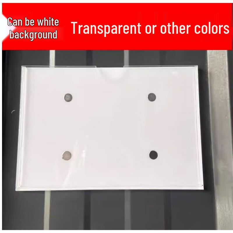 Magnetic A4 Acrylic Display Sign with Card Slot