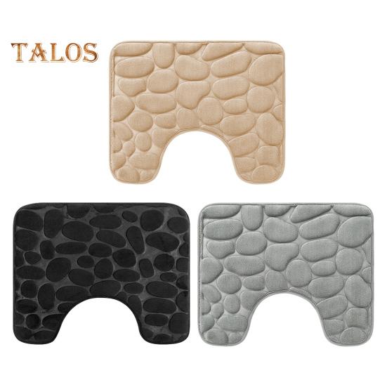 Toilettenbodenmatte, verschleißfest, super saugfähig, rutschfest, dekorative U-förmige Bodenmatte für das Badezimmer