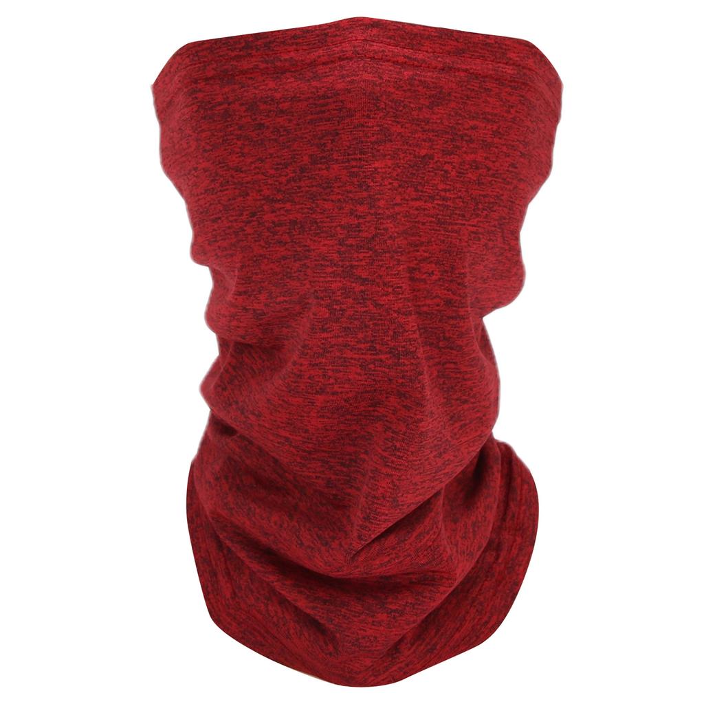 Multi Functional Breathable Face Scarf Elastic Soft Washable Headband Wristband Hairband(Red )