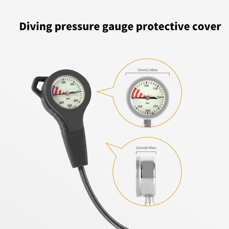 Diving Pressure Gauge Protective Cover Residual Pressure Gauge Case Light Weight Gauge Protector Diving Accessories