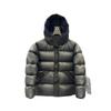 2025 Black Warrior Hooded Puffer Jacket: Men’s Trendy Thick Warm Winter Coat Unisex