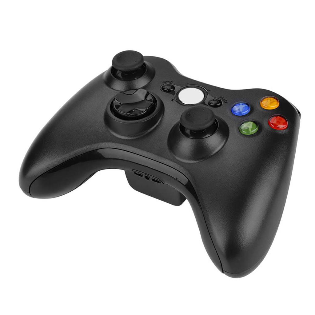 גיימפד לבקר Xbox 360 ג'ויסטיק בקר אלחוטי אלחוטי בלוטות' משחק אלחוטי(שחור)