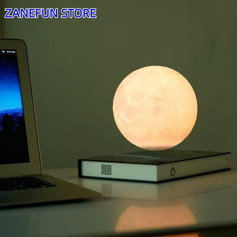 Levitating 17cm Saturn 14cm 6" Moon Lamp Galaxy Ball Levit Floating Moon Desk Lamp Magnetic Levitation Office Home Decor Gift