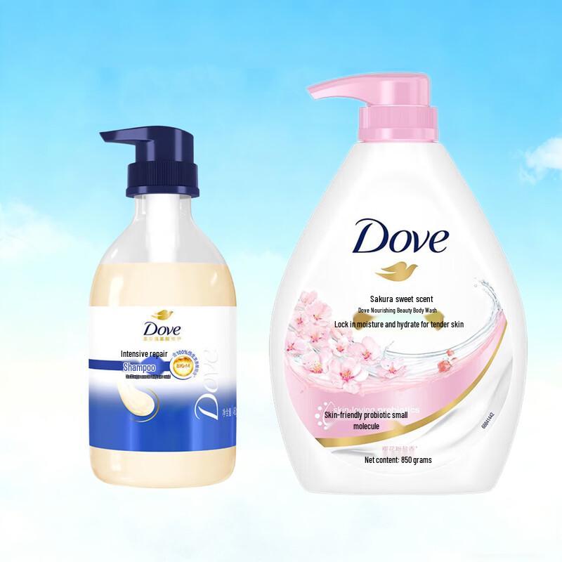 

Dove Intensive Hydration Shampoo & Cherry Blossom Shower Gel Set