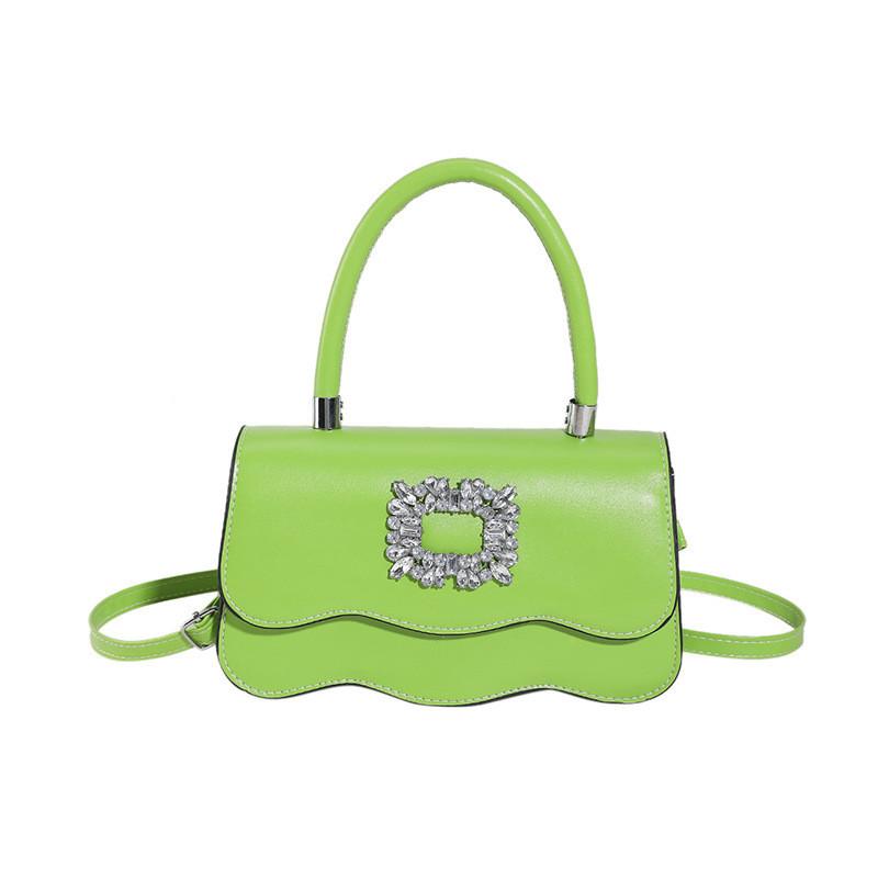 Casual Commuter Handbag Korean Style Simple Square Bag With Stitching Detail