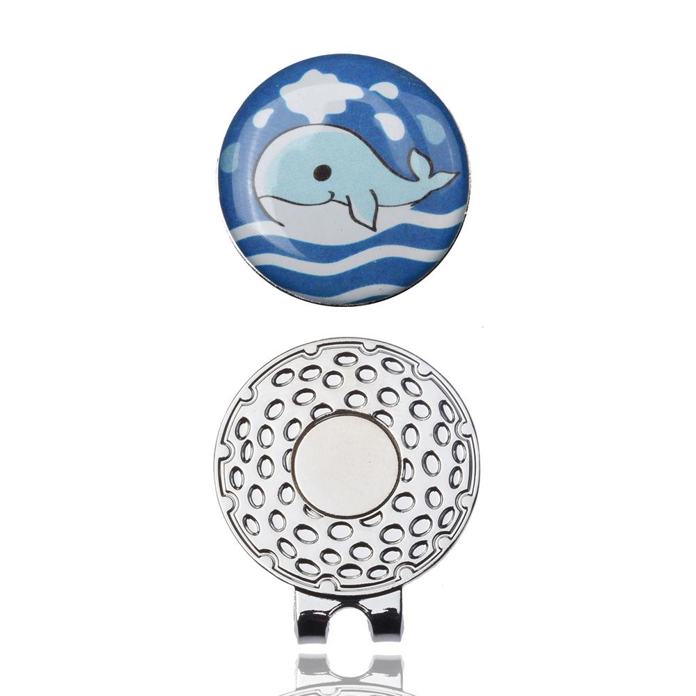4PCS Golf Ball Markers Hat Clips Set Unique Cartoon Design for GolfersGolf Accessories