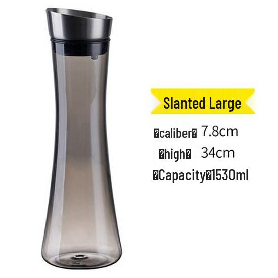 Acrylic High-Temperature Resistant Pitcher - Large Capacity Cold Water and Juice Jug for Home, Restaurant, or Bar