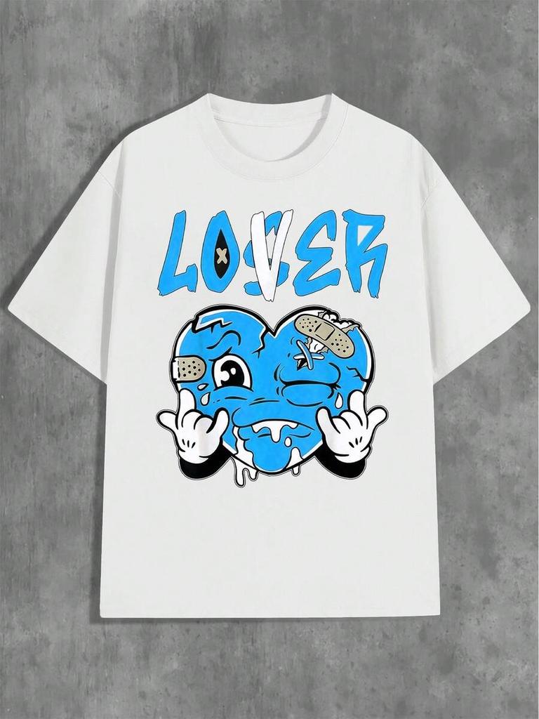 T-shirt Casual Retro Hip-Hop Street Unisex