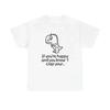 Funny Clap Your Hands T Shirt Jokes Dinosaur Heavy Cotton