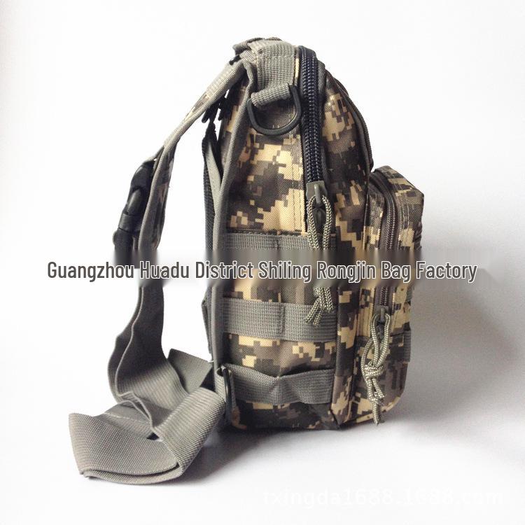 Camouflage Canvas Cycling Crossbody Bag - Outdoor Tactical Chest Pack
