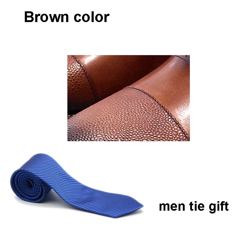 

Черные Коричневые Ботинки Оксфорды из Натуральной Коровьей Кожи на Шнуровке с Мыском для Формальных Мероприятий Свадебной Вечеринки Деловой Обуви Мужские 46 коричневый