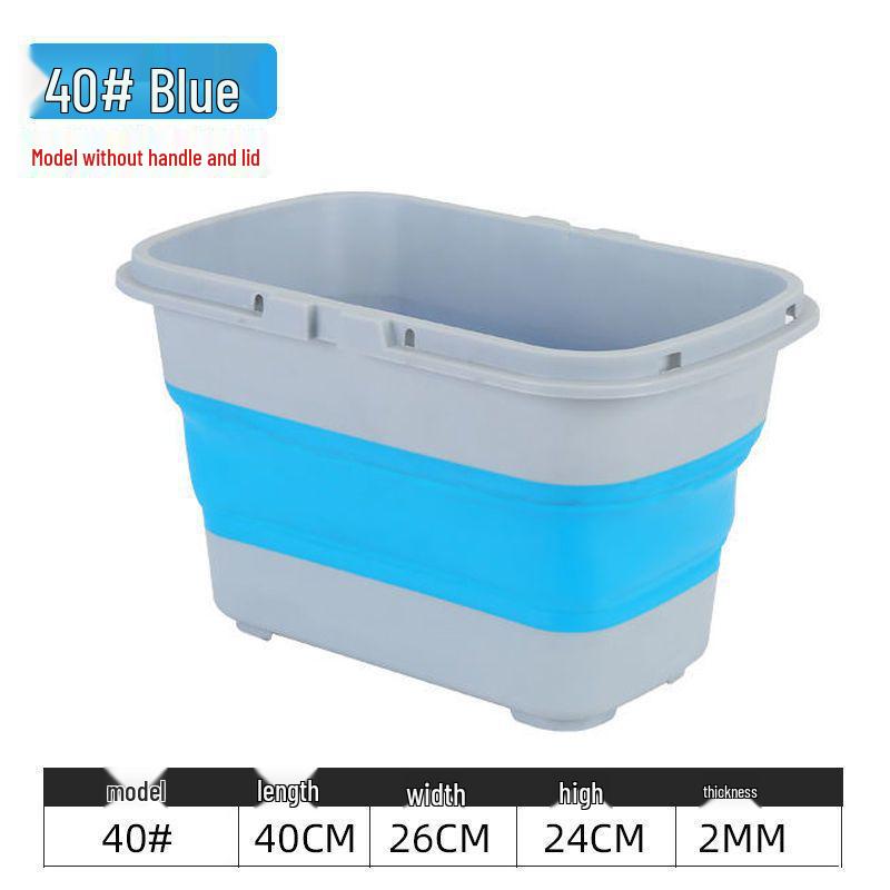 Collapsible TPE Fishing Bucket: Live Fish Keeper Box with Thickened Water Storage, E18.