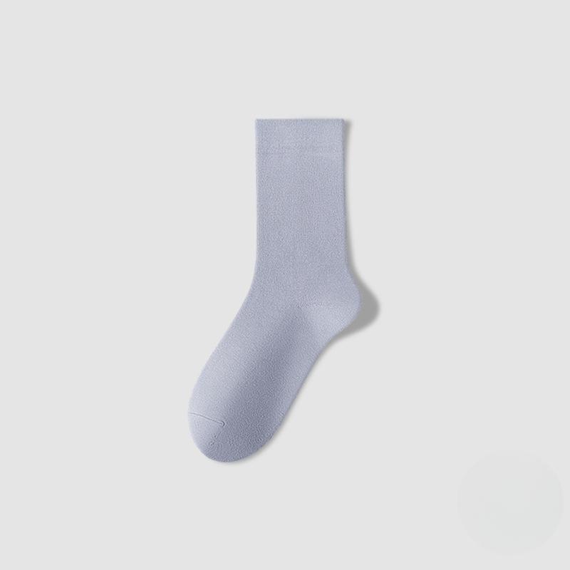 Women's Summer Thin Pure Cotton Boneless Crescent Tube Stack Socks