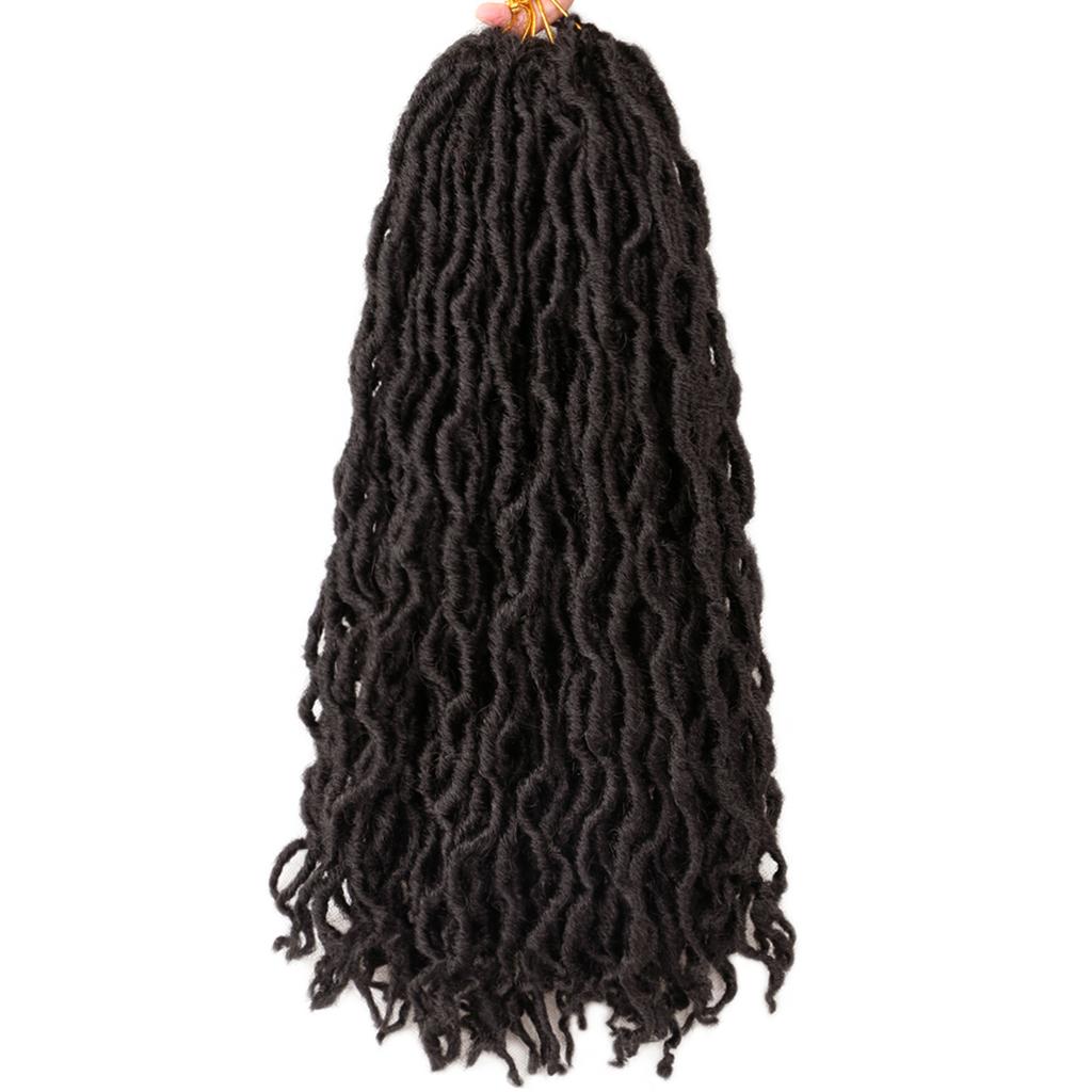 1 Pack24 Stands Wavy Gypsy Locs Wigs 18"" Long Dreadlock Wigs Synthetic Braiding Hair Extensions