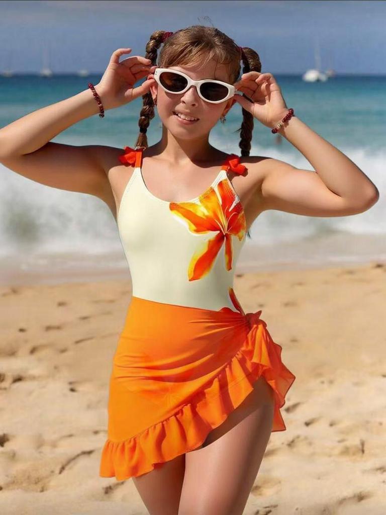 Nuovo Costume da Bagno Intero Moda Europea e Americana per Ragazze