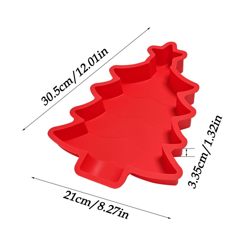 Christmas Tree design Silicone Cake Mold Baking Pan Chocolate Candy Molds Cookies Pastry Biscuits Mould DIY Cake Baking Mold