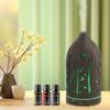 Whisper Quiet Ultrasonic Diffuser with Auto Shut Off  Includes 3 Essential Oils